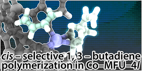 Butadiene polymerization with Co-MFU-4l