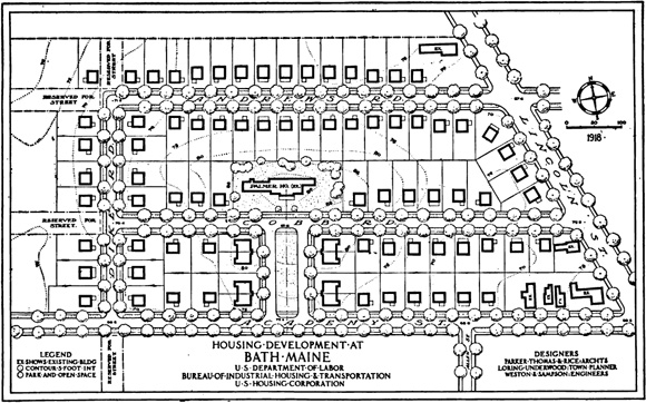 Plan of the Bath housing site