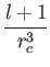 $\displaystyle {l+1\over r^3_c}$