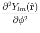$\displaystyle {\partial^2Y_{lm}(\hat{\bf r})\over\partial\phi^2}$