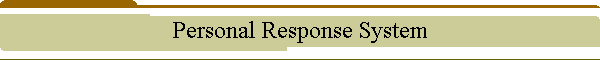 Personal Response System