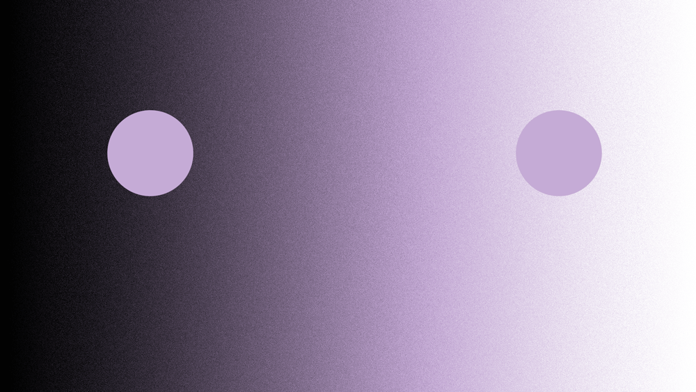 animation shows that 2 gray circles are the same color, but look different due to the gradient background
