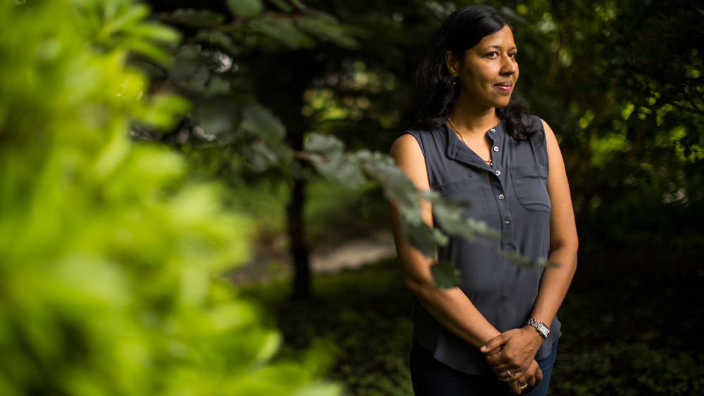 Ila Fiete outside in nature, by Adam Glanzman