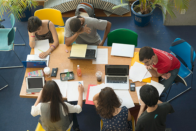 photos of students working at MIT