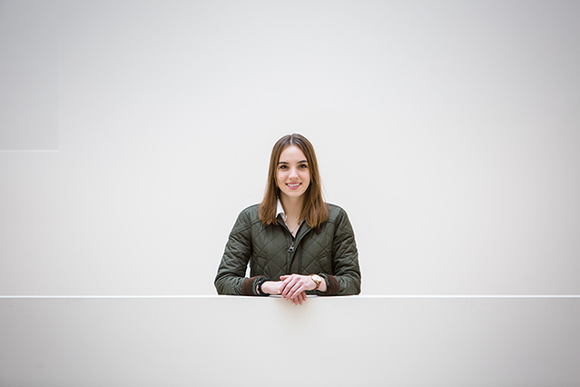 Motivated by her experience with dyslexia, senior Lauren Uhr investigates the brain