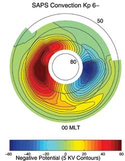 Equipotential contours of the auroral electric fields
