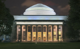 MIT Dome at Night: Photo Eric Baetscher