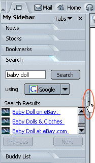 y Sidebar Handle
