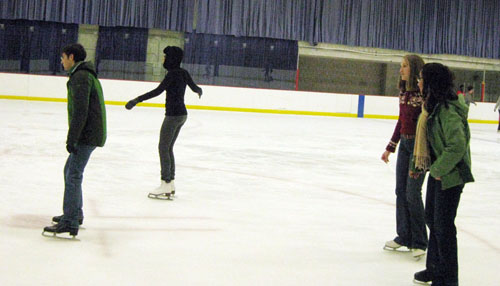 grads on ice