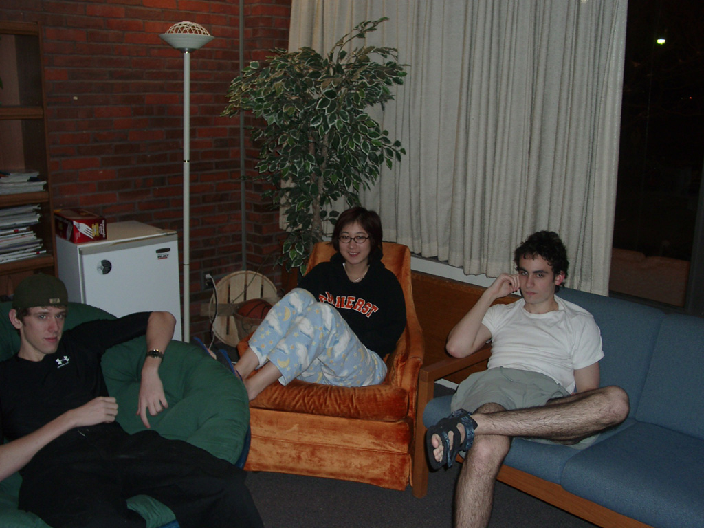 Waiting in the lounge for the studybreak