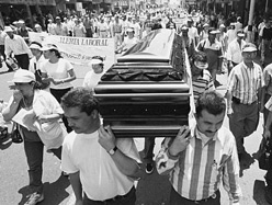 [Funeral procession in Medellin]