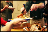 Team Bemis makes hand turkeys