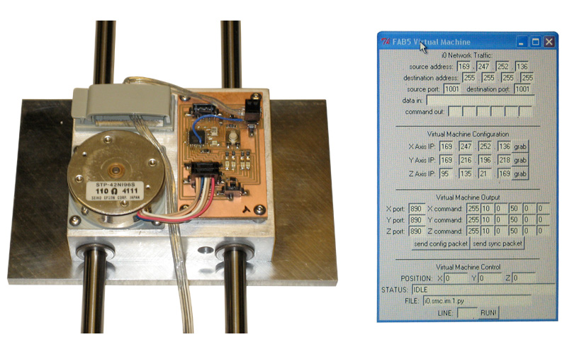 An integrated i0 motor driver with captstan-driven motion stage.