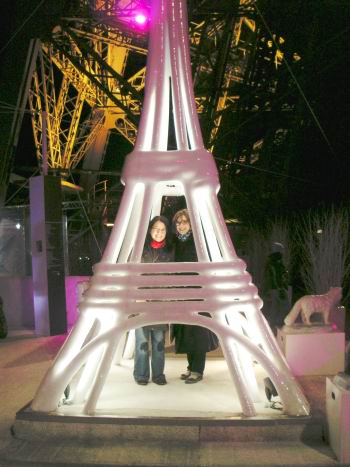 Eiffel Tower ice sculpture
