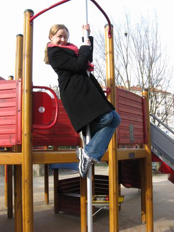 Lauren at a playground