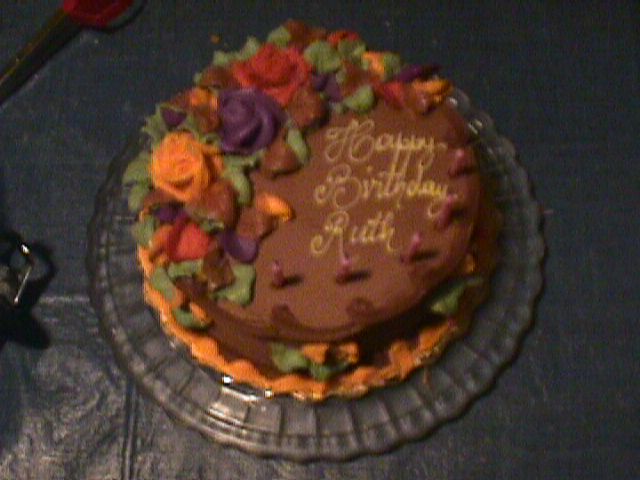 Ruth's chocolate birthday cake
