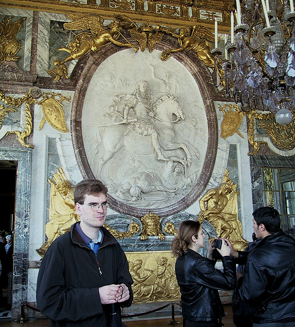 A bas relief of Louis XIV in Versailles.