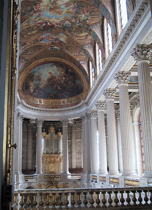 The Balcony of the Chapel in Versailles.