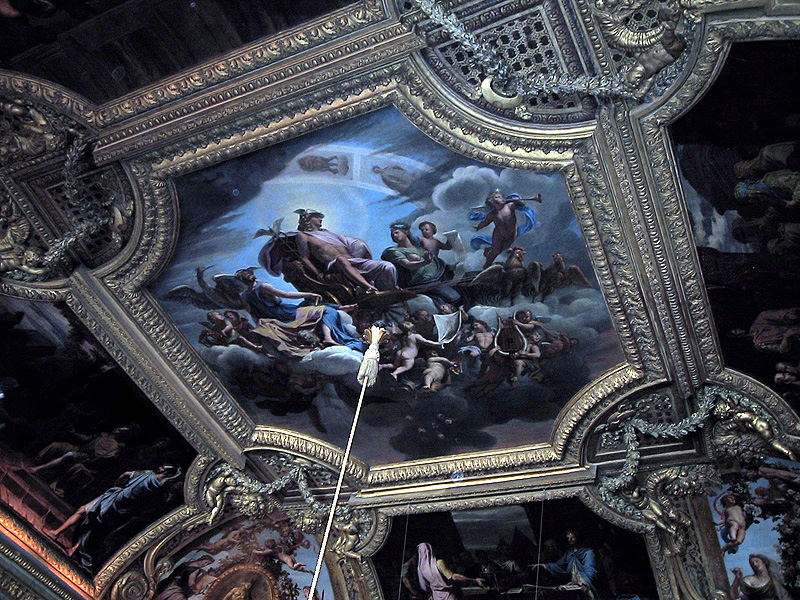 A ceiling painting in Versailles.