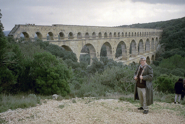 John at Pont du Gard
