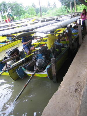 Honda car engine in boat #4