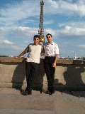 Eric et Manolis at the Trocadero