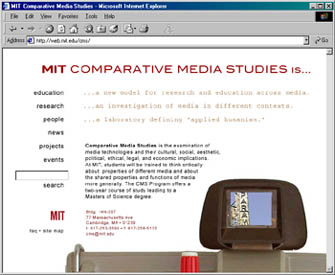 Comparative Media Studies homepage