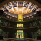 Masdar Institute knowledge center, nighttime shot