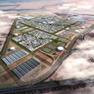 2nd Aerial view of planned Masdar City
