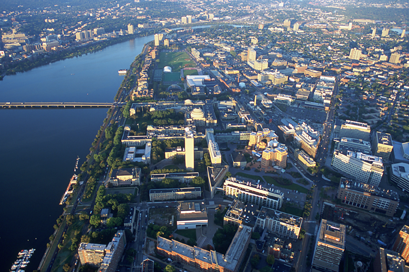 Aerial shot of MIT Campus