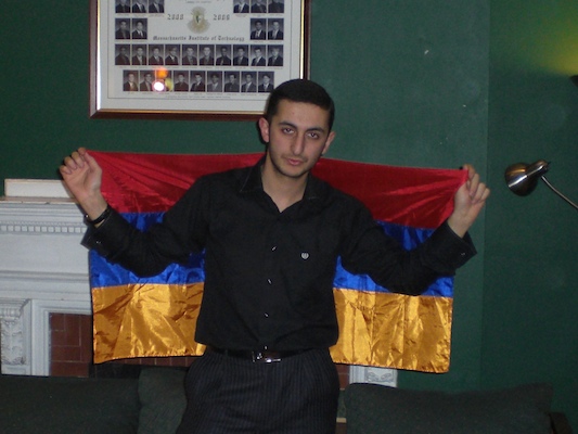 Tigran and the Flag.
