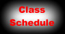 Class Schedule
