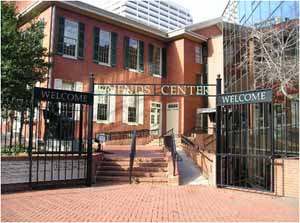 Entrance to Friends Center, Philadelphia, PA