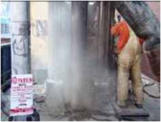 Close up of drilling