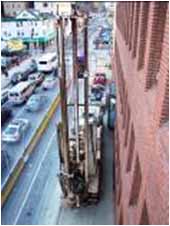 Drilling rig from above