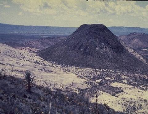 Cinder cone. Ojo de Agua, Mexico