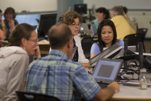 Photo of Mathlets in Group Work