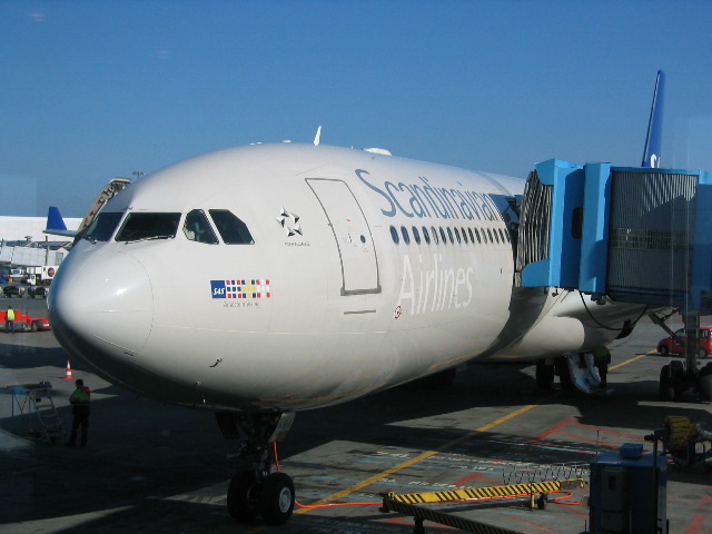 The A340 that flew me in from Seattle