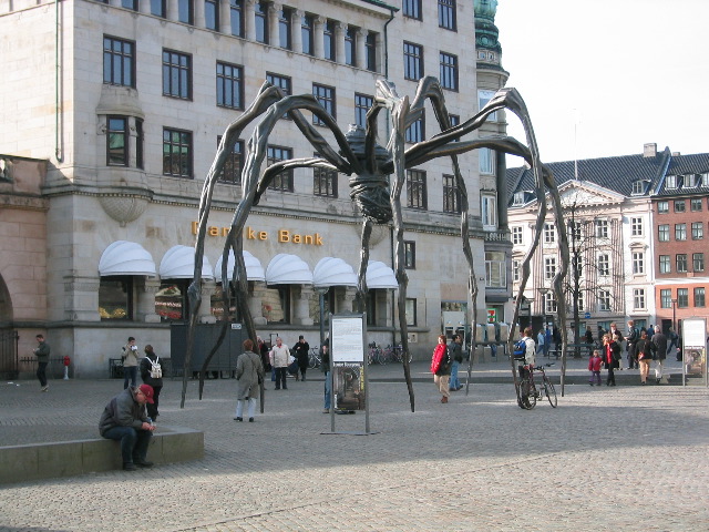 Downtown Copenhagen: This spider promoted an exhibit at Louisiana