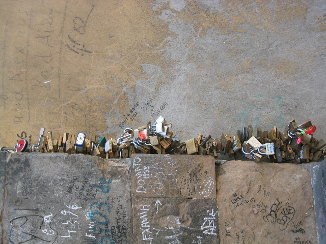Padlocks on the Ponte Vecchio