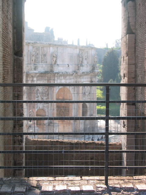 Arch of Constantine from the Colosseum