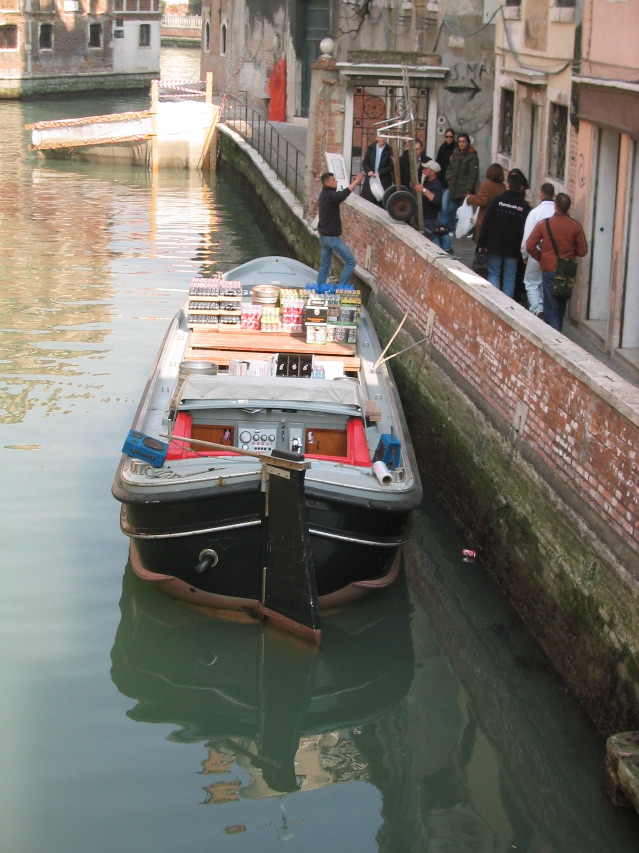 Mmm, the beer delivery boat