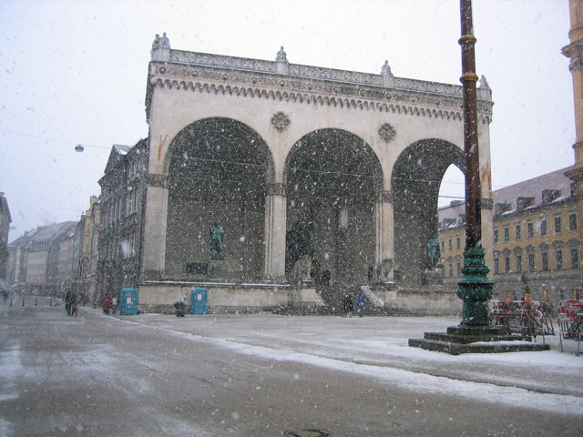 Munich in snow