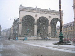 Munich in snow