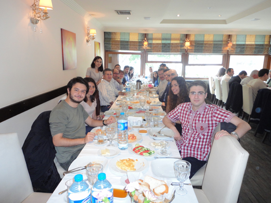 Traditional Kuruçeşme brunch of the students who have been at MIT with the SU-KU-ITU-MIT Freshman Scholars program, May 2011