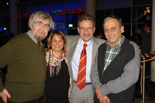 Sabancı University 2009 Year-End Party: Prof. Dr. Cihan Saçlıoğlu, Prof. Dr. Bedia Erim Berker, N. Berker, and Prof. Dr. Tosun Terzioğlu