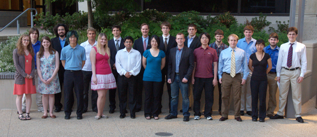The 2011 Sigma Pi Sigma Inductees with Ed Bertschinger