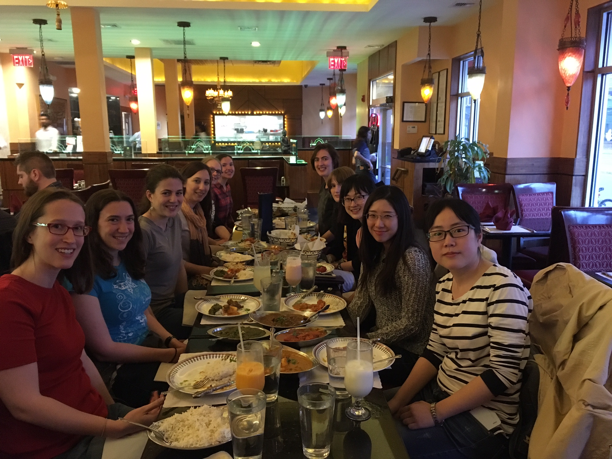 Joint MIT-Harvard Graduate Womxn in Physics dinner at India Pavilion