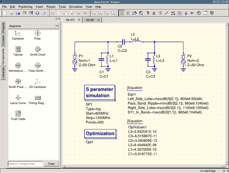 qucs simulation tutorial