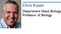 Chris Kaiser, Professor of Biology; Department Head, Biology
